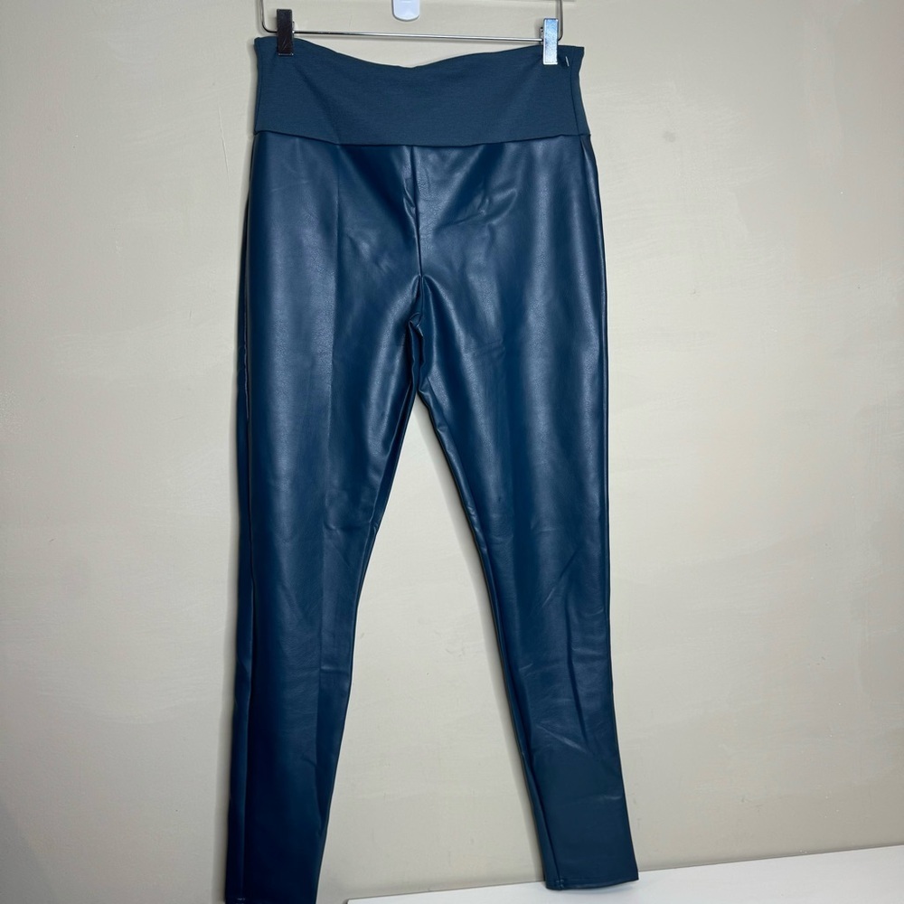 Spanx Assets All Over Faux Leather Leggings size XL
